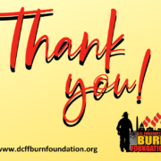 Thank you text on yellow background with Foundation logo and website